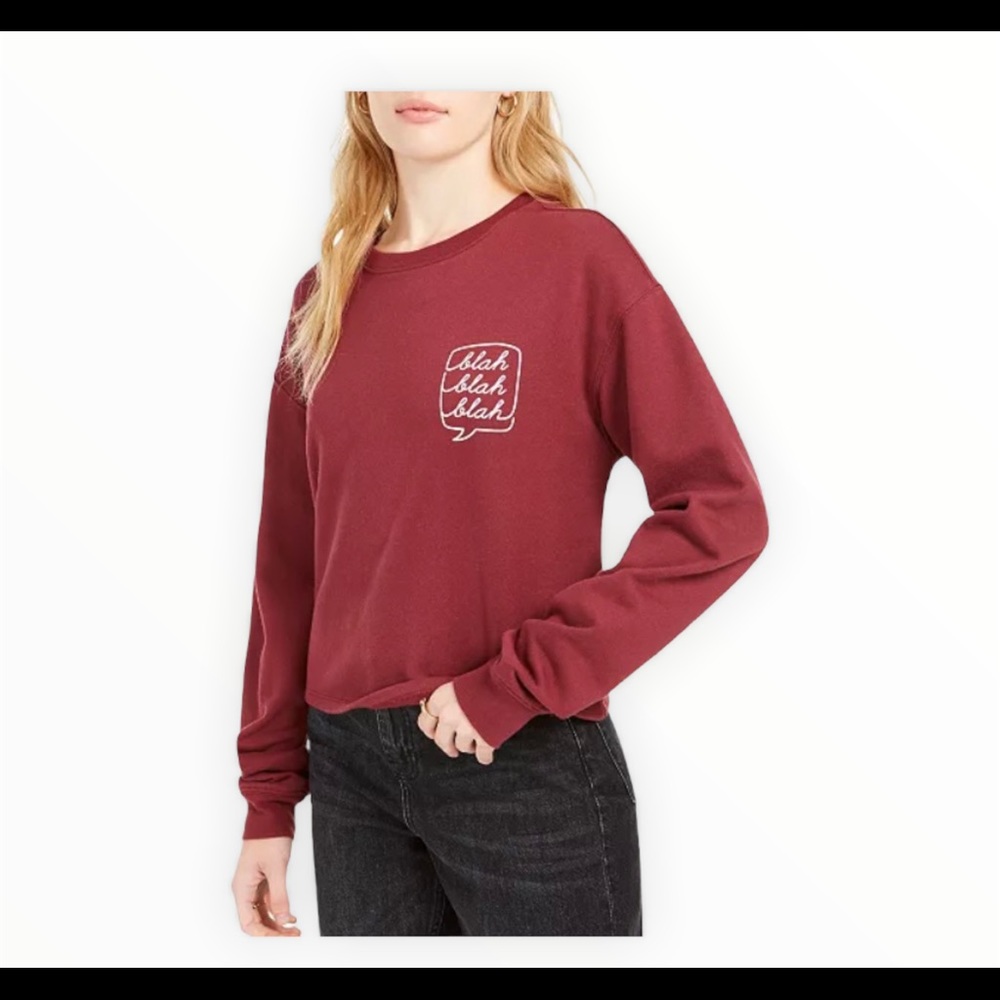 Love Tribe Cropped Sweatshirt Sz S